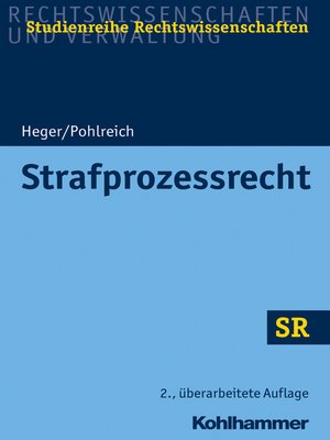 cover image of Strafprozessrecht